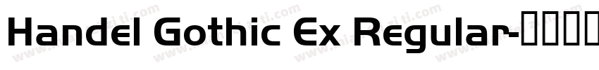 Handel Gothic Ex Regular字体转换